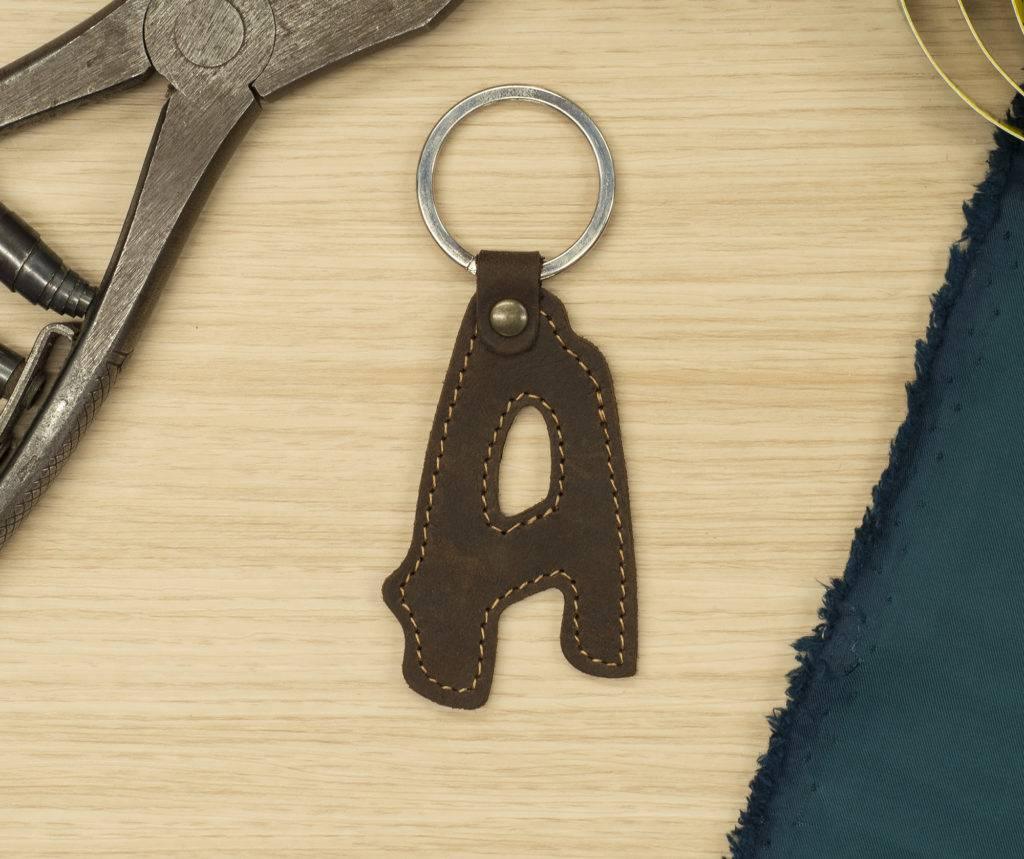 PORTACHIAVI IN CUOIO ALFABETO - Record Moda