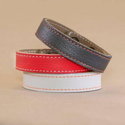 BRACCIALE IN PELLE FODERATO - Record Moda