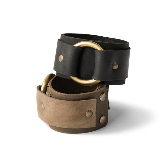 POLSINO IN CUOIO CON ANELLO - Record Moda