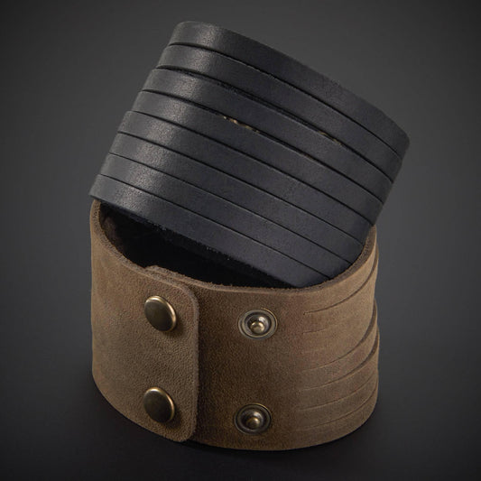 POLSINO IN CUOIO EIGHT STRIPS - Record Moda