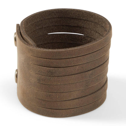 POLSINO IN CUOIO EIGHT STRIPS - Record Moda